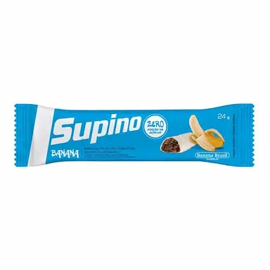BARRA DE FRUTAS SEM AçúCAR BANANA COM CHOCOLATE BRANCO SUPINO 85G