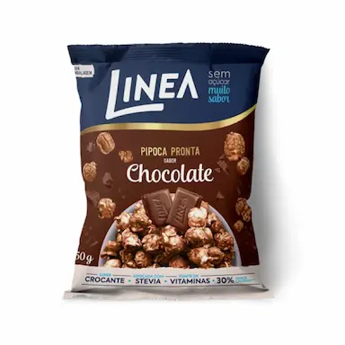 PIPOCA ZERO AçúCAR LINEA CHOCOLATE 50G