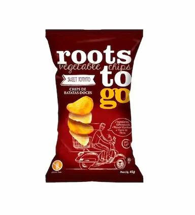 SNACK SWEET POTATO - CHIPS DE BATATAS-DOCES ROOTS TO GO 45G