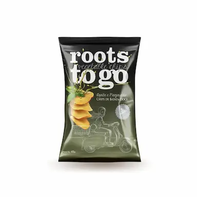 CHIPS DE BATATA-DOCE AZEITE E MANJERICãO ROOTS TO GO 45G