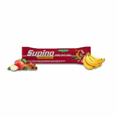 BARRA DE FRUTAS SEM AçúCAR BANANA, MAçã E CANELA SUPINO UNIDADE