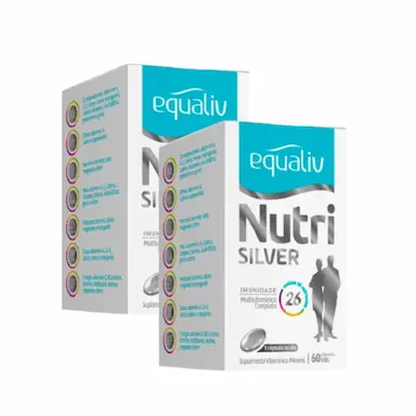 KIT POLIVITAMíNICO DE AZ EQUALIV NUTRI SILVER 60 CáPSULAS GEL - 2 UNIDADES