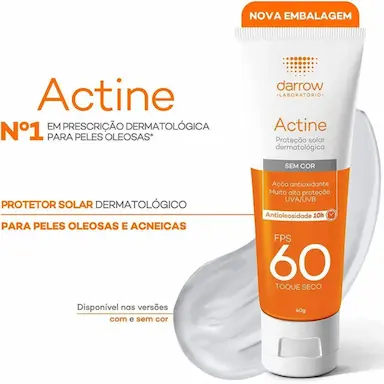 ACTINE PROTETOR SOLAR FPS 60 DARROW - 40G