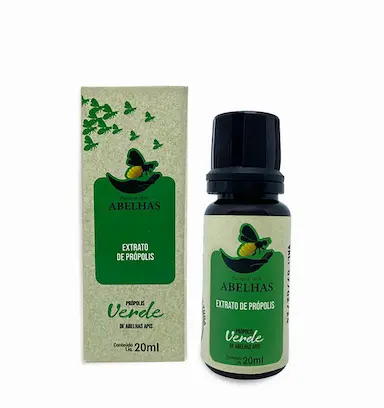 EXTRATO DE PRÓPOLIS DE ABELHAS APIS - VERDE - 20ML