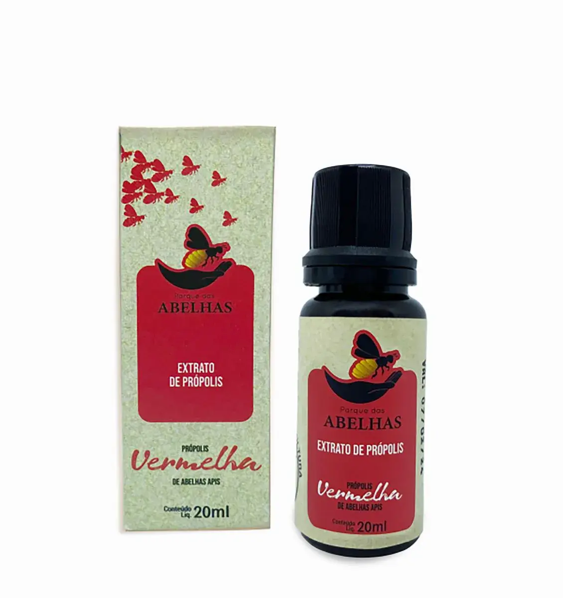 EXTRATO DE PRÓPOLIS DE ABELHAS APIS - VERMELHO - 20ML