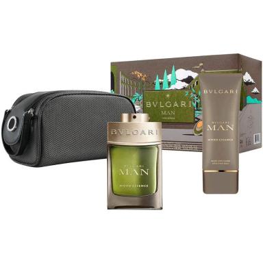 KIT BULGARI MAN WOOD ESSENCE EAU DE PARFUM 100ML + AFTER SHAVE 100ML + NECESSAIRE