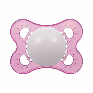 CHUPETA BICO DE SILICONE ORIGINAL 0-6 MESES ROSA - MAM