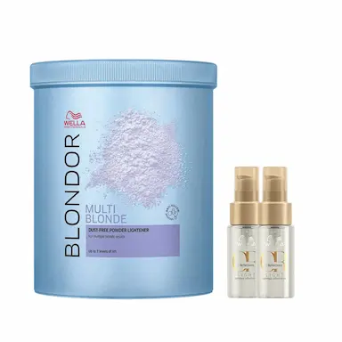 KIT Pó DESCOLORANTE BLONDOR 800G E 2 OIL REFLECTIONS LIGHT