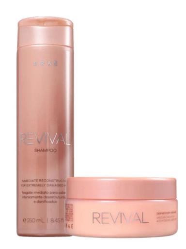 KIT BRAÉ REVIVAL SHAMPOO E MASCARA CAPILAR