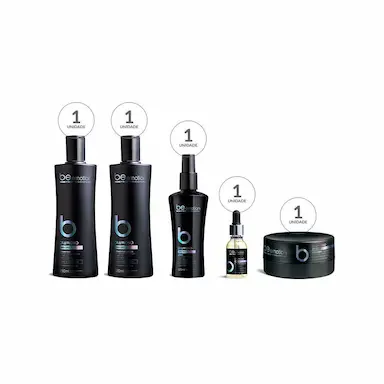 KIT COSMéTICOS BE EMOTION - PROFESSIONAL - DIAMOND - BRILHO - TRATAMENTO COMPLETO | BE EMOTION