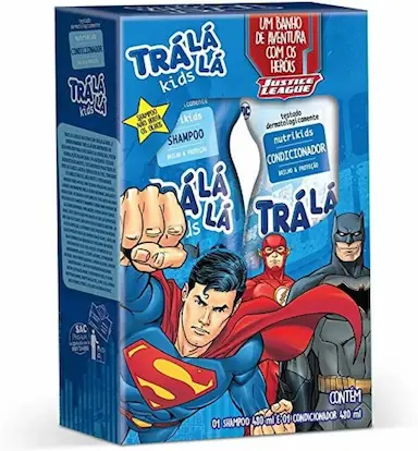 KIT TRá Lá Lá BATMAN SHAMPOO 480ML + CONDICIONADOR 480ML
