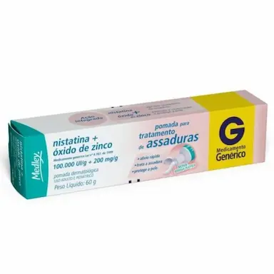 NISTATINA + OXIDO ZINCO GENéRICO POMADA 60G