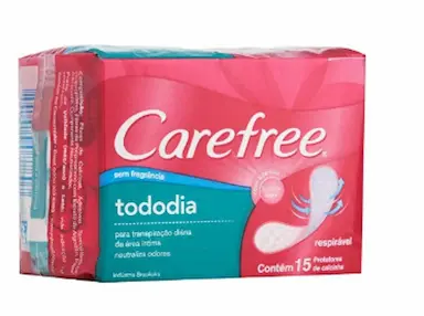 PROTETOR DIáRIO CAREFREE TODODIA SEM PERFUME 15 UNIDADES