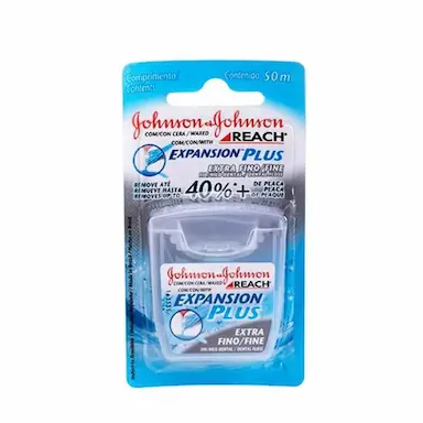 FIO DENTAL JOHNSON E JOHNSON REACH EXTRA FINO 50 METROS