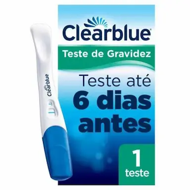 TESTE DE GRAVIDEZ CLEARBLUE SAIBA ANTES COM 1 UNIDADE