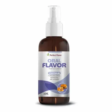 ORAL FLAVOR PERFECT SPRAY PRóPOLIS + MEL + CúRCUMA LONGA 30ML - PERFECT FLAVOR