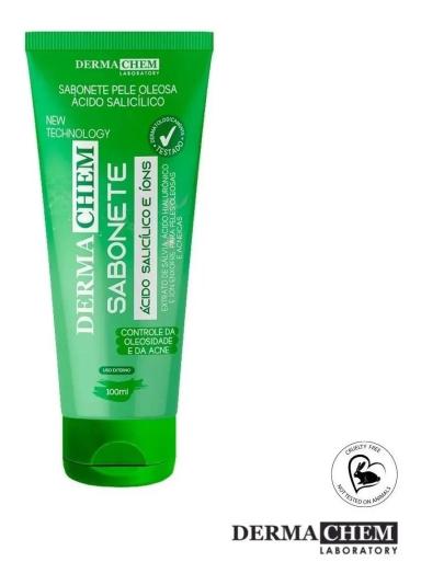 SABONETE FACIAL PELE OLEOSA ESPINHA ÁCIDO SALICíLICO SKINCAR