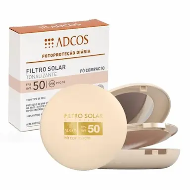 ADCOS PÓ COMPACTO FPS 50 NUDE - 11G