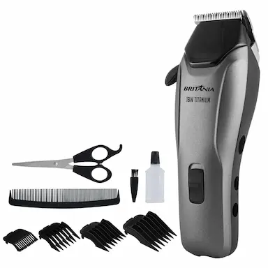 CORTADOR DE CABELOS BRITâNIA BCR18T TITANIUM 18W 127V