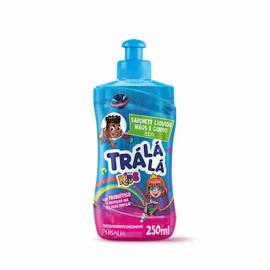 SABONETE LIQUIDO AZUL MãOS E CORPO TRá Lá Lá KIDS 250ML