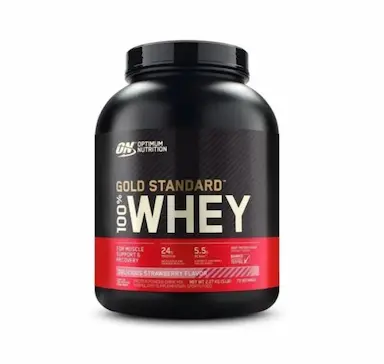 100% WHEY PROTEIN GOLD STANDARD (2,270KG) NOVO RÓTULO - SABOR: MORANGO