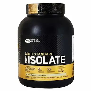 GOLD STANDARD 100% ISOLATE (1,32KG) - SABOR: BAUNILHA - 1,32KG