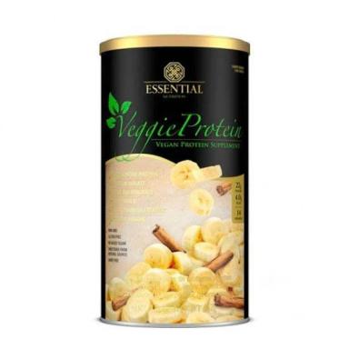 VEGGIE PROTEIN 100% VEGETAL LATA - SABOR: BANANA C/ CANELA (462G)