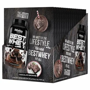 BEST WHEY SACHê (DISPLAY COM 15 SACHêS - 35G) - SABOR: BROWNIE DE CHOCOLATE