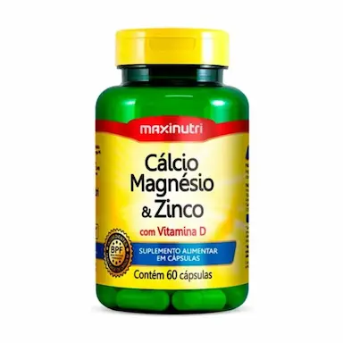 CáLCIO, MAGNéSIO E ZINCO COM VITAMINA D (60 CAPS) - PADRãO: ÚNICO