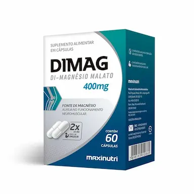 DIMAG DI-MAGNéSIO MALATO 400MG (60 CAPS) - PADRãO: ÚNICO