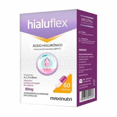 HIALUFLEX - ÁCIDO HIALURôNICO 80MG (60 CAPS) - PADRãO: ÚNICO