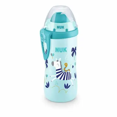 COPO COM CANUDO FLEXI CUP 300ML AZUL MUDA DE COR - NUK