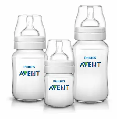 KIT COM 3 MAMADEIRAS CLáSSICAS 125/260/330ML - AVENT