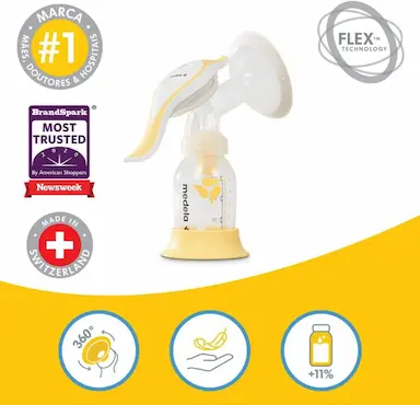 EXTRATOR DE LEITE MATERNO MANUAL HARMONY FLEX - MEDELA