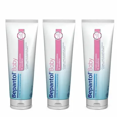 KIT COM 3 CREMES POMADA DE ASSADURA 120GR CADA - BEPANTOL