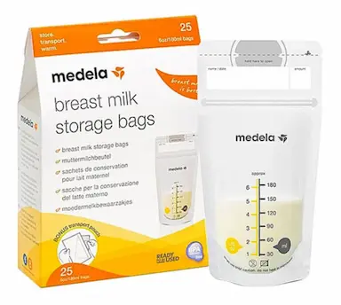 SACO DE ARMAZENAGEM DE LEITE MATERNO 180MLS (25 UNI) - MEDELA