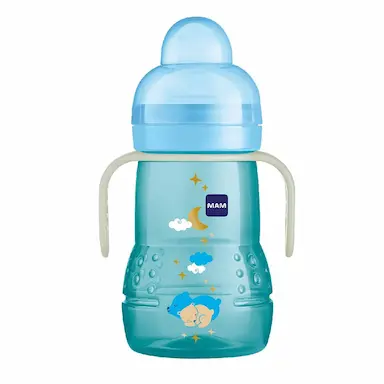 COPO DE TREINAMENTO INFANTIL TRAINER NIGHT 220ML 4M+ AZUL MAM
