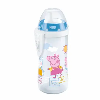 COPO DE TREINAMENTO INFANTIL KIDDY CUP PEPPA PIG 300ML NUK
