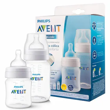 KIT 2 MAMADEIRAS 125/260ML CLASSIC CRISTAL - PHILIPS AVENT