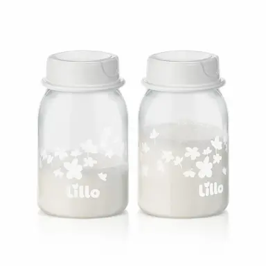 POTE PARA ARMAZENAR LEITE MATERNO KIT COM 2 - 120ML LILLO