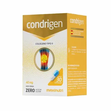 COLáGENO TIPO II CONDRIGEN 40MG COM 30 CáPSULAS MAXINUTRI