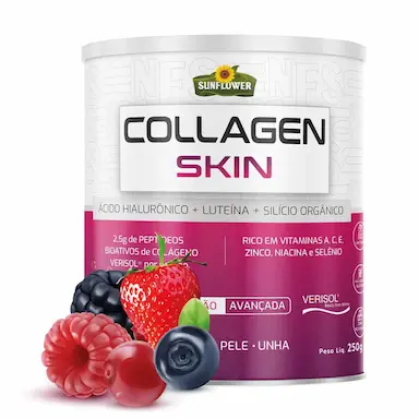 COLLAGEN SKIN COLáGENO VERISOL 250G - SUNFLOWER Spring Fusion (morango/cranberry/frutas Vermelhas)