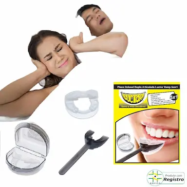 PLACA ANTI RONCO BRUXISMO CLAREAMENTO DENTAL 5EM1