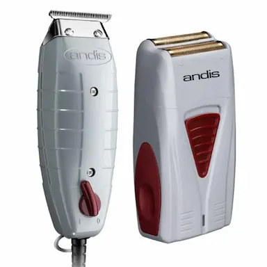 KIT DE MáQUINAS ANDIS FINISHING COMBO T OUTLINER + PROFOIL SHAVER 127v