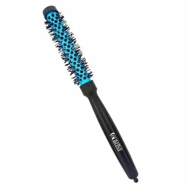 ESCOVA DE CABELO THERMAL METALLIC VAZADA AZUL MARCO BONI 25mm
