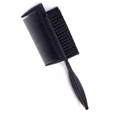 PENTE E ESCOVA ESCOVINHA DISFARCE DUPLA FACE PARA BARBA Preto