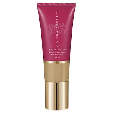 BASE LíQUIDA NIINA SECRETS HIDRA GLOW EUDORA 30ML COR 00 COR 40 - xpto