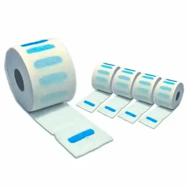 KIT 5 ROLOS DE GOLA HIGIêNICA DESCARTáVEL ROLO 100 UNIDADES SEKICH Branco