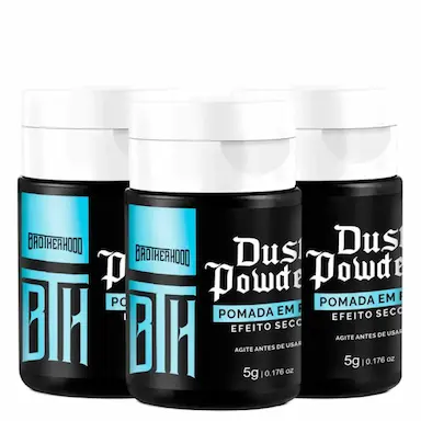 KIT 03 POMADA EM Pó - TEXTURIZADOR DUST POWDER BTH 5G
