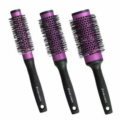 KIT ESCOVAS THERMAL METALLIC VENT STYLE 40MM + 50MM + 60MM Roxo
